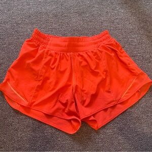 Lululemon Athletica Vibrant Orange Athletic Shorts